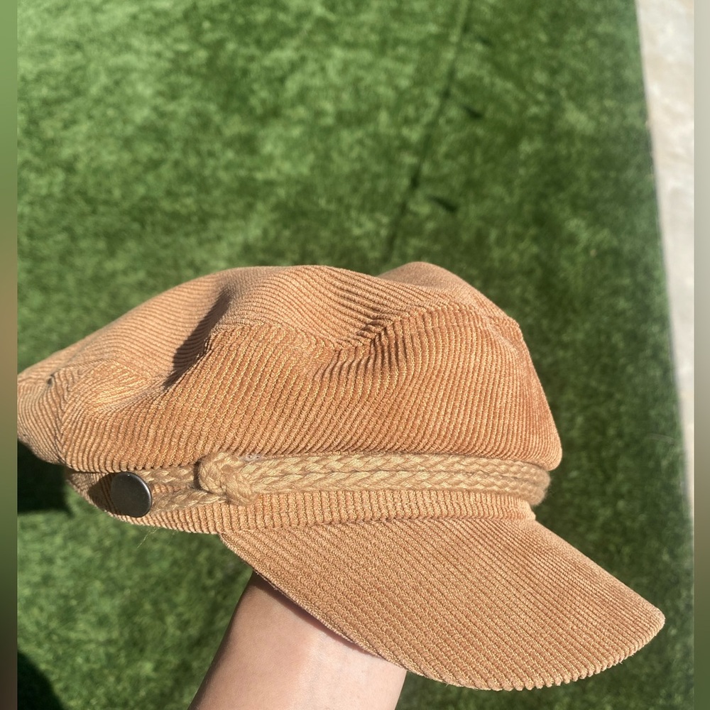 Brown suede hat